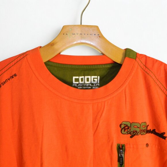 COOGI Australia Men's Orange Short Sleeve Tee T-Shirt Size 3XL - Picture 4 of 16